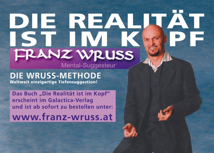 Flyer Vortrag Realität ist im Kopf